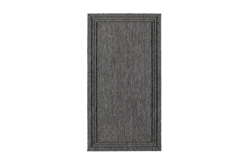 Madrid Frame Matta 80x240 cm Flatvävd - Antracit - Textil & mattor - Mattor - Flatvävda mattor