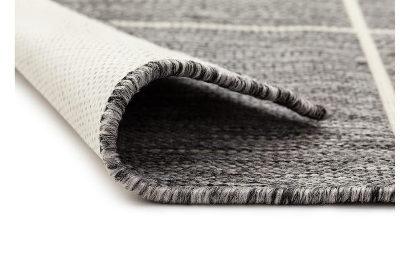 Madrid Square Flatvävd Matta 80x240 - Grå/Vit - Textil & mattor - Mattor - Flatvävda mattor
