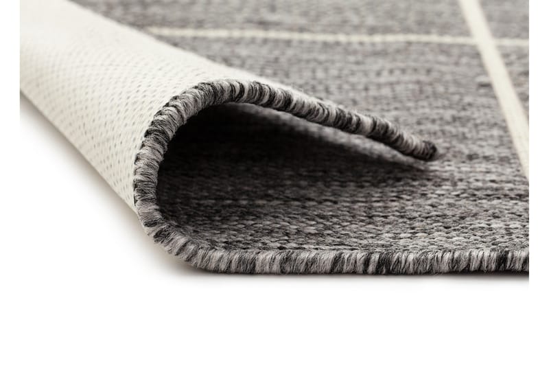 Madrid Square Flatvävd Matta 80x240 - Grå/Vit - Textil & mattor - Mattor - Små mattor