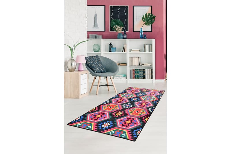 Magaria Entrematta 80x200 cm - Flerfärgad/Sammet - Textil & mattor - Mattor - Små mattor