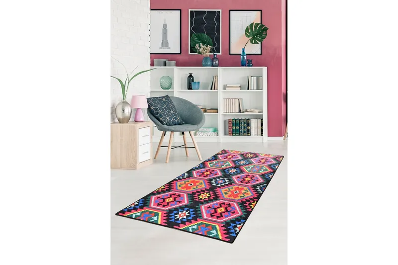 Magaria Entrematta 80x200 cm - Flerfärgad/Sammet - Textil & mattor - Mattor - Små mattor