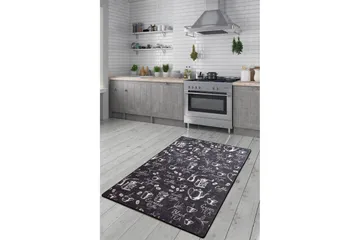 Mikino Entrematta 60x140 cm - Svart/Sammet - Textil & mattor - Mattor - Små mattor