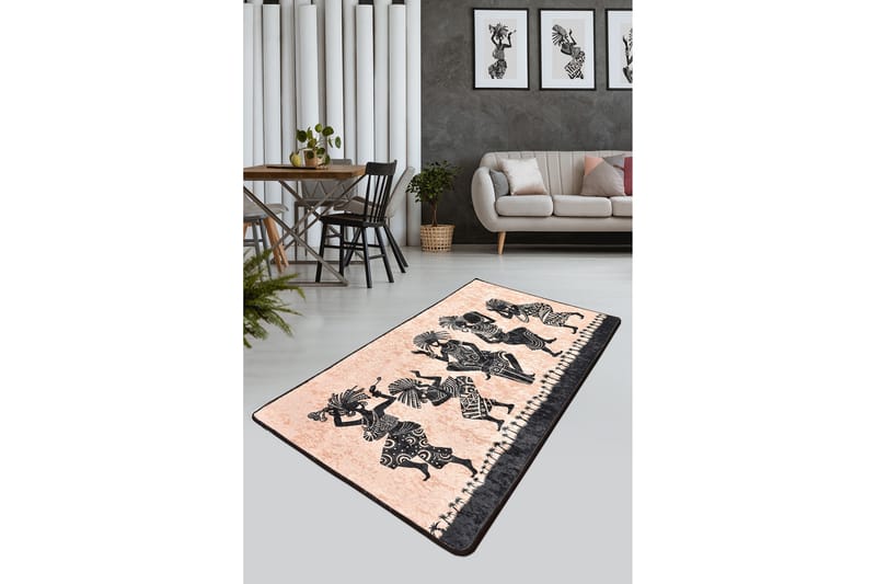 Nateshe Matta 80x150 cm - Flerfärgad/Sammet - Textil & mattor - Mattor - Små mattor