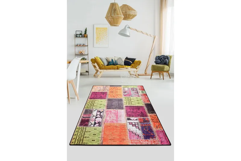 Nevriye Matta 80x150 cm - Flerfärgad/Sammet - Textil & mattor - Mattor - Små mattor
