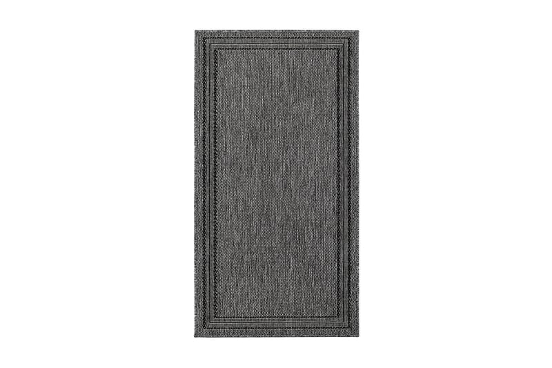 Numancia Frame Matta 80x240 cm Flatvävd - Antracit - Små mattor - Flatvävda mattor