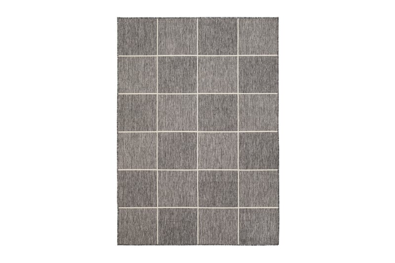 Numancia Square Flatvävd Matta 133x190 - Grå/Vit - Små mattor - Flatvävda mattor