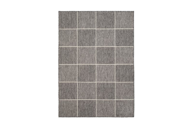 Numancia Square Flatvävd Matta 200x285 - Grå/Vit - Små mattor - Flatvävda mattor
