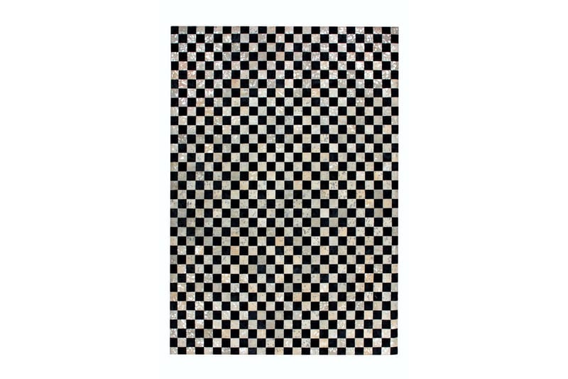 Patrdon Belcol Matta 120x170 cm Silver/Grå/Läder - D-Sign - Mattor - Små mattor
