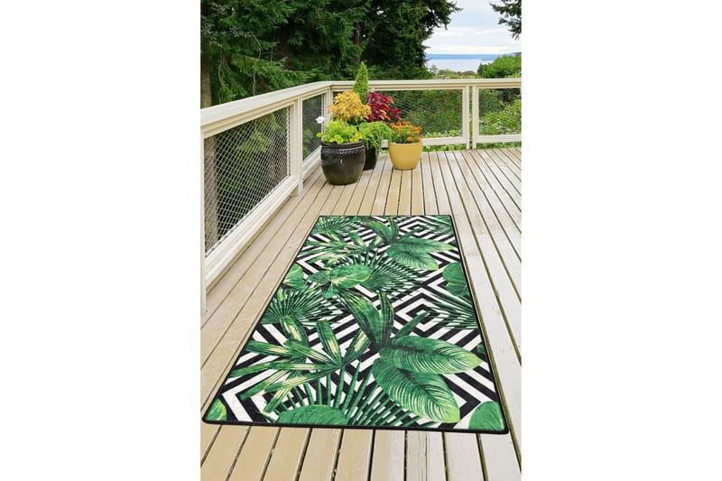 Serhat Entrematta 80x200 cm - Grön/Sammet - Textil & mattor - Mattor - Små mattor