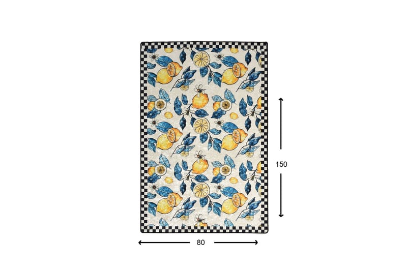 Sidrun Matta 80x150 cm - Flerfärgad/Sammet - Textil & mattor - Mattor