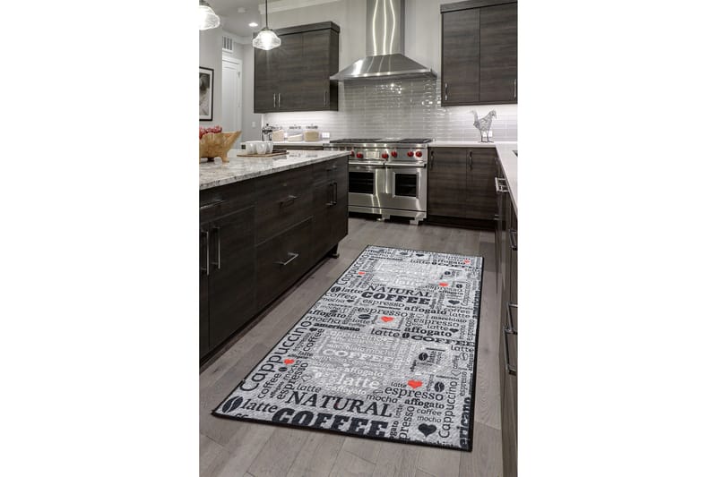 Tugrul Entrematta 60x140 cm - Grå/Sammet - Textil & mattor - Mattor - Små mattor
