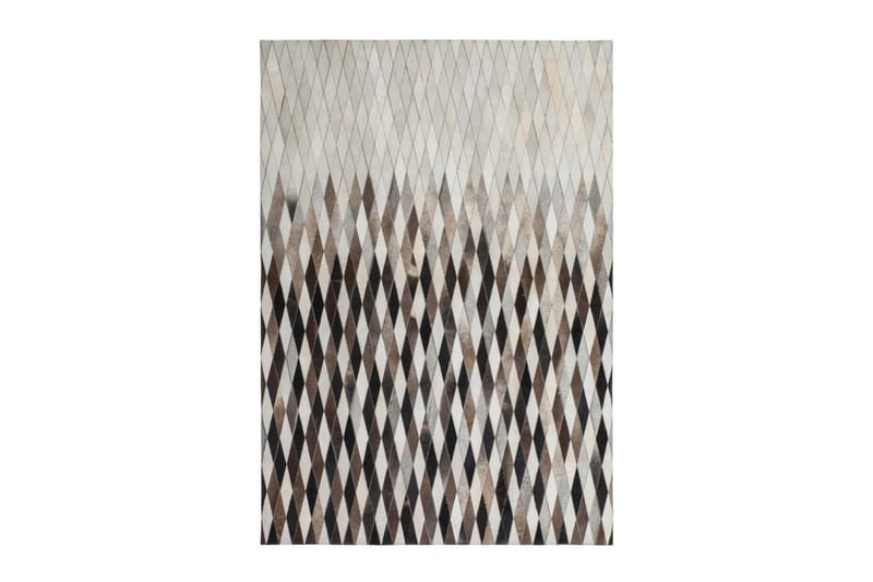Weestreetlomtree Gulco Matta 120x170 cm Grå/Läder - D-Sign - Små mattor - Patchwork matta