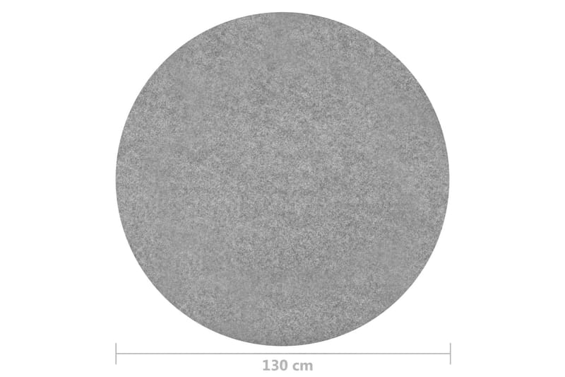 Konstgräs med halkskydd dia. 130 cm grå rund - Grå - Nålfiltsmattor & konstgräsmattor - Altangolv & altandäck - Konstgräs balkong
