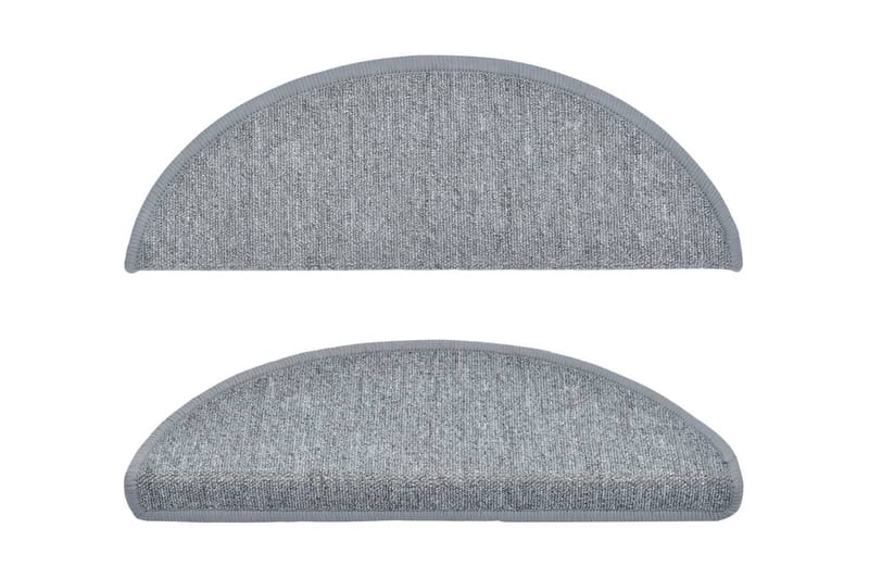 Trappstegsmattor 10 st 65x28 cm ljusgrå - Grå - Textil & mattor - Mattor - Specialmatta - Trappstegsmattor