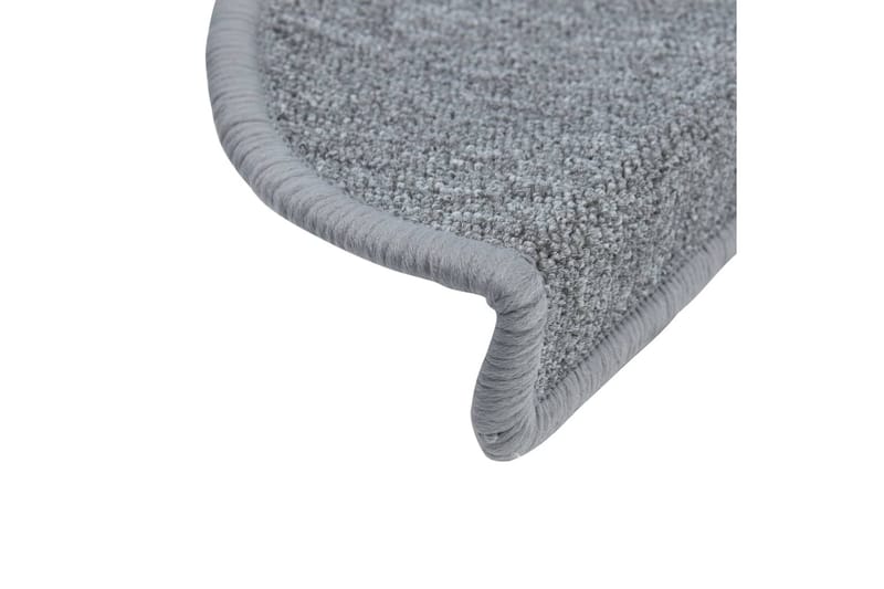 Trappstegsmattor 10 st 65x28 cm ljusgrå - Grå - Textil & mattor - Mattor - Specialmatta - Trappstegsmattor