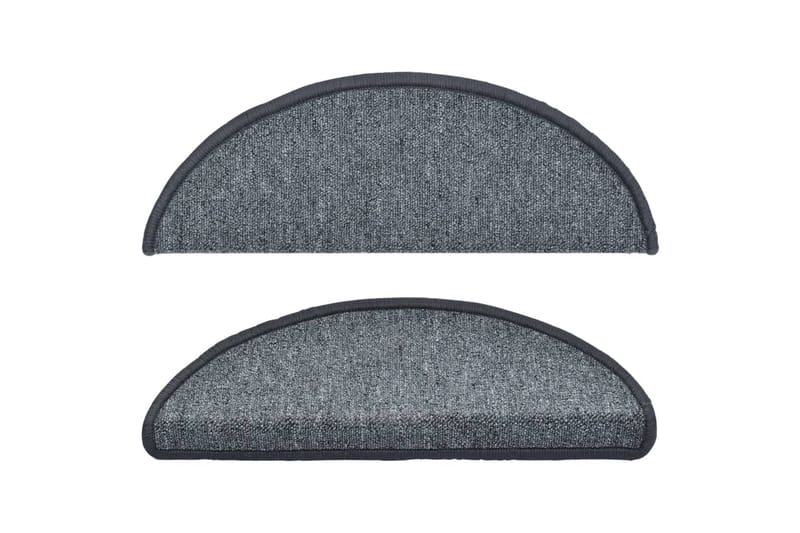 15 st Trappstegsmattor mörkgrå 65x24x4 cm - Grå - Textil & mattor - Mattor - Specialmatta - Trappstegsmattor