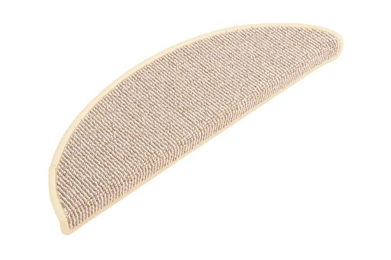 Trappstegsmattor 15 st vit och brun 56x17x3 cm - Vit - Textil & mattor - Mattor - Specialmatta - Trappstegsmattor