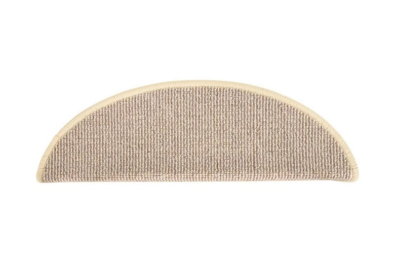 Trappstegsmattor 15 st vit och brun 56x17x3 cm - Vit - Textil & mattor - Mattor - Specialmatta - Trappstegsmattor