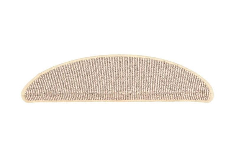 Trappstegsmattor 15 st vit och brun 56x17x3 cm - Vit - Textil & mattor - Mattor - Specialmatta - Trappstegsmattor