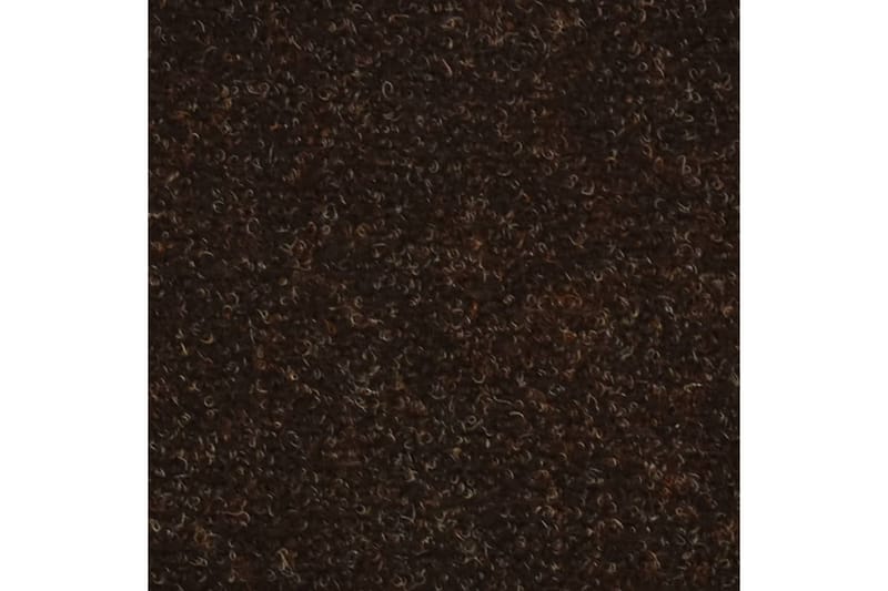 Trappstegsmattor självhäftande 10 st brun 65x21x4 cm brodyr - Brun - Textil & mattor - Mattor - Specialmatta - Trappstegsmattor