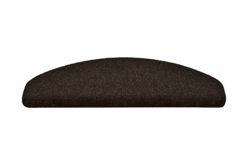 Trappstegsmattor självhäftande 10 st brun 65x21x4 cm brodyr - Brun - Textil & mattor - Mattor - Specialmatta - Trappstegsmattor