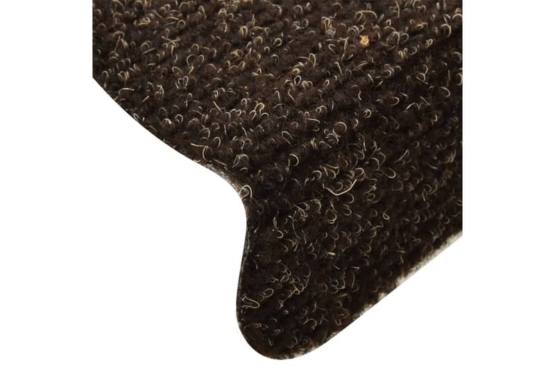 Trappstegsmattor självhäftande 10 st mörkbrun 56x17x3 cm bro - Brun - Textil & mattor - Mattor - Specialmatta - Trappstegsmattor