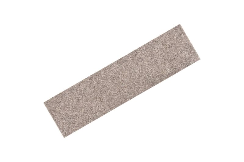 Trappstegsmattor självhäftande 15 st 76x20 cm gräddvit - Vit - Textil & mattor - Mattor - Specialmatta - Trappstegsmattor