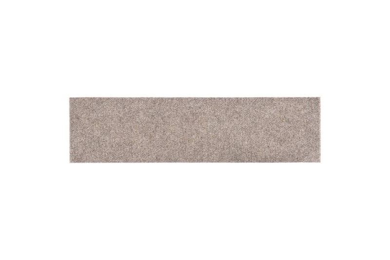 Trappstegsmattor självhäftande 15 st 76x20 cm gräddvit - Vit - Textil & mattor - Mattor - Specialmatta - Trappstegsmattor