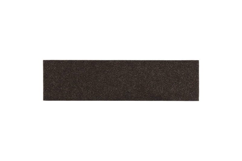 Trappstegsmattor självhäftande 15 st 76x20 cm mörkbrun - Brun - Textil & mattor - Mattor - Specialmatta - Trappstegsmattor