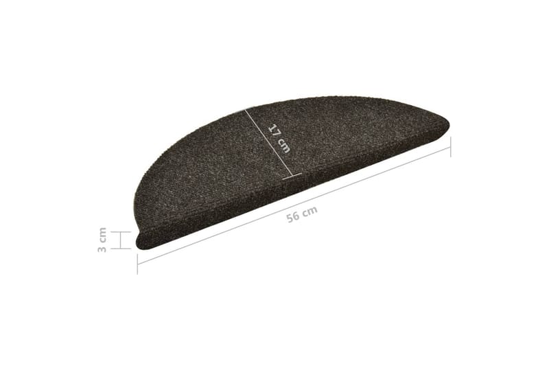 Trappstegsmattor självhäftande 5 st ljusbrun 56x17x3 cm brod - Brun - Textil & mattor - Mattor - Specialmatta - Trappstegsmattor