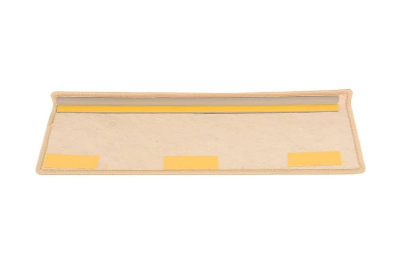 Trappstegsmattor självhäftande sisal 15 st 65x25 cm ljusbeig - Beige - Textil & mattor - Mattor - Specialmatta - Trappstegsmattor