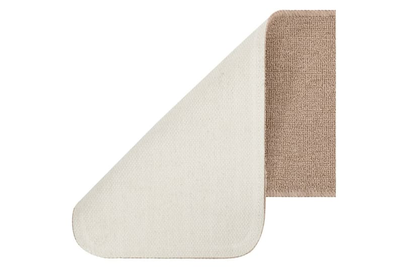 Trappstegmattor 15 st 75x20 cm beige halkfri - Beige - Trappstegsmattor