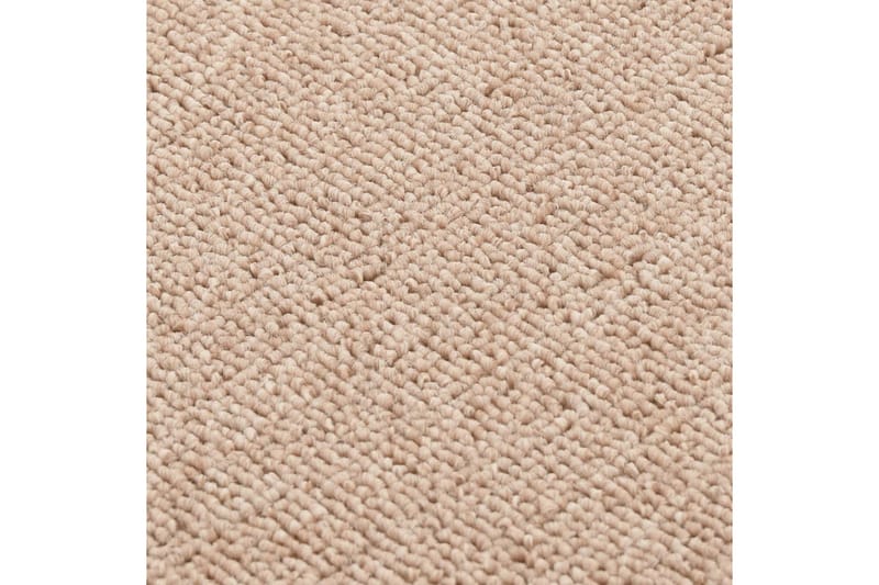 Trappstegmattor 15 st 75x20 cm beige halkfri - Beige - Trappstegsmattor