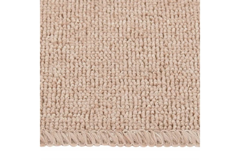 Trappstegmattor 15 st 75x20 cm beige halkfri - Beige - Trappstegsmattor