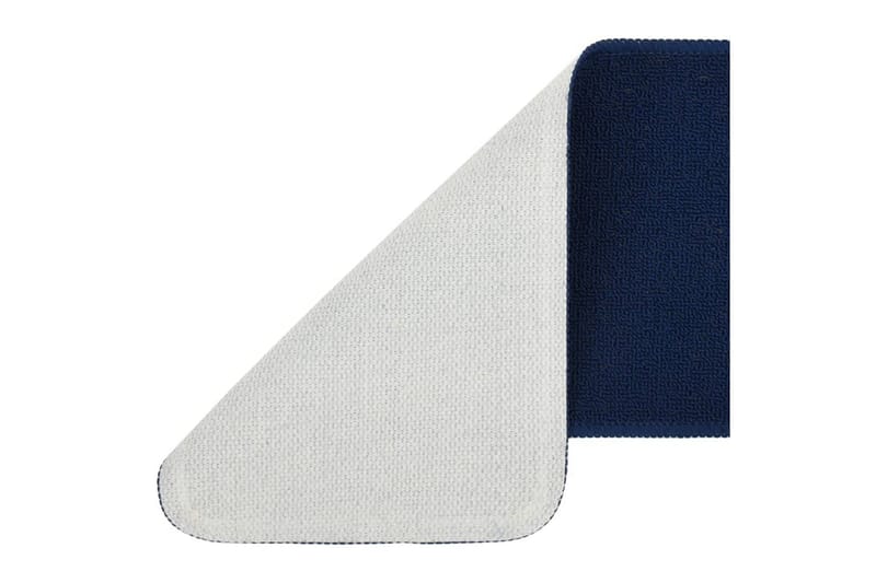 Trappstegmattor 15 st 75x20 cm marinblå halkfri - Blå - Textil & mattor - Mattor - Specialmatta - Trappstegsmattor