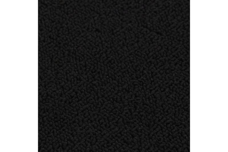 Trappstegmattor 15 st 75x20 cm svart halkfri - Svart - Textil & mattor - Mattor - Specialmatta - Trappstegsmattor