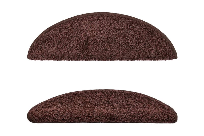 Trappstegsmattor 10 st 56x20 cm brun - Brun - Textil & mattor - Mattor - Specialmatta - Trappstegsmattor