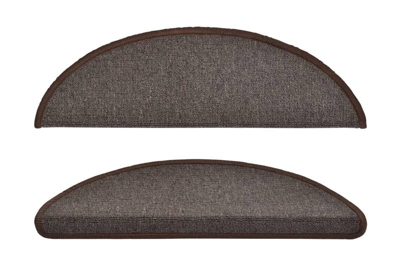 Trappstegsmattor 10 st 56x20 cm kaffebrun - Brun - Textil & mattor - Mattor - Specialmatta - Trappstegsmattor