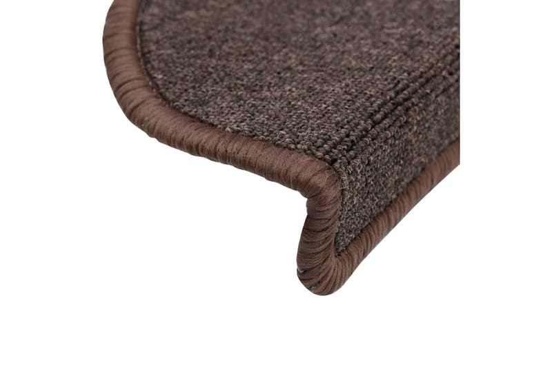Trappstegsmattor 10 st 56x20 cm kaffebrun - Brun - Textil & mattor - Mattor - Specialmatta - Trappstegsmattor