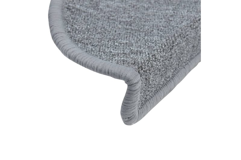 Trappstegsmattor 10 st 56x20 cm ljusgrå - Grå - Textil & mattor - Mattor - Specialmatta - Trappstegsmattor