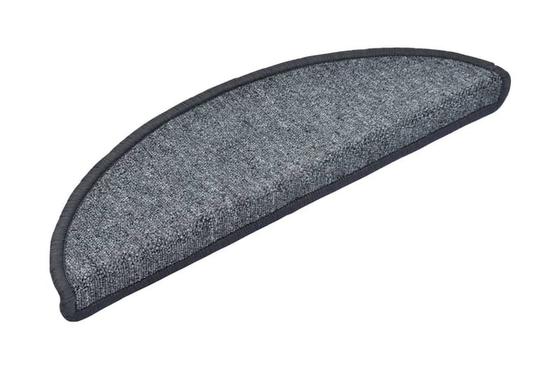 Trappstegsmattor 10 st 56x20 cm mörkgrå - Grå - Textil & mattor - Mattor - Specialmatta - Trappstegsmattor