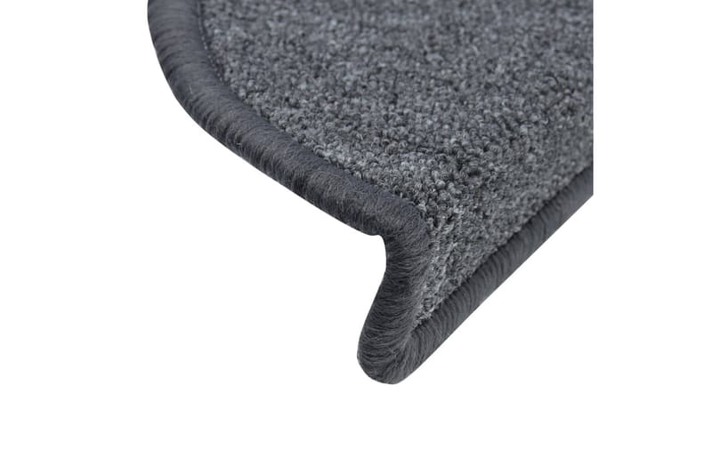 Trappstegsmattor 10 st 56x20 cm mörkgrå - Grå - Textil & mattor - Mattor - Specialmatta - Trappstegsmattor