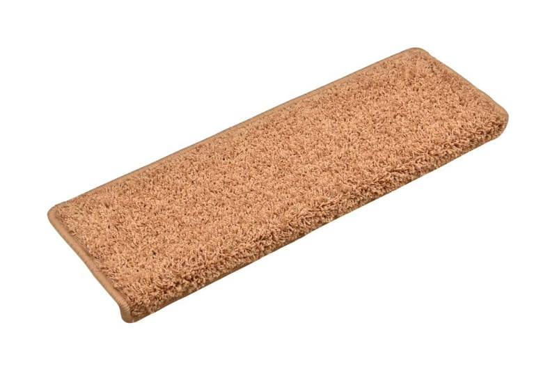 Trappstegsmattor 10 st 65x25 cm brun - Brun - Textil & mattor - Mattor - Specialmatta - Trappstegsmattor