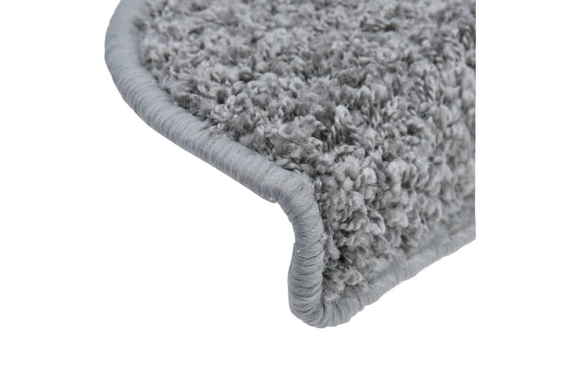 Trappstegsmattor 10 st 65x25 cm grå - Grå - Textil & mattor - Mattor - Specialmatta - Trappstegsmattor