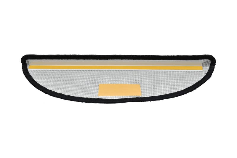 Trappstegsmattor 10 st 65x25 cm svart - Svart - Textil & mattor - Mattor - Specialmatta - Trappstegsmattor