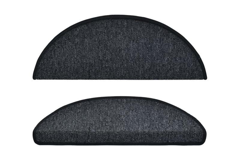 Trappstegsmattor 10 st 65x28 cm mörkgrå - Grå - Textil & mattor - Mattor - Specialmatta - Trappstegsmattor