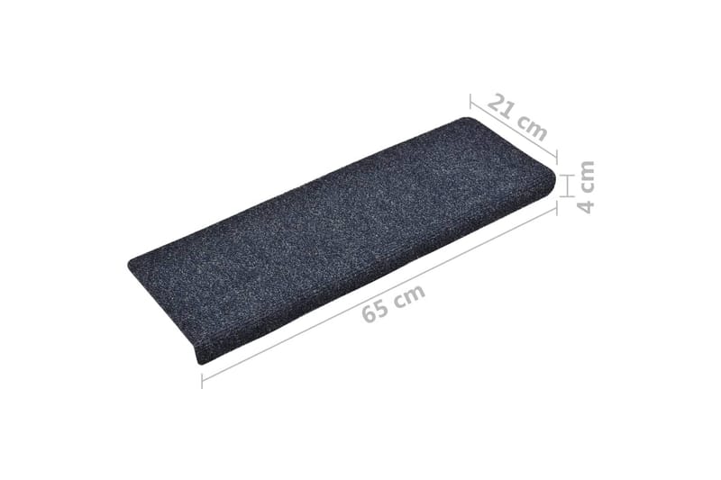 Trappstegsmattor 10 st antracit 65x25 cm brodyr - Grå - Textil & mattor - Mattor - Specialmatta - Trappstegsmattor
