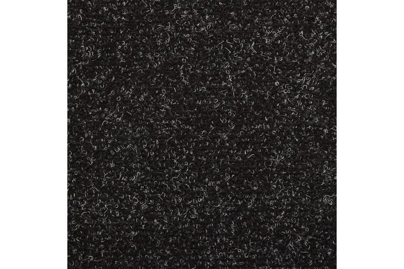 Trappstegsmattor 10 st svart 65x25 cm brodyr - Svart - Textil & mattor - Mattor - Specialmatta - Trappstegsmattor
