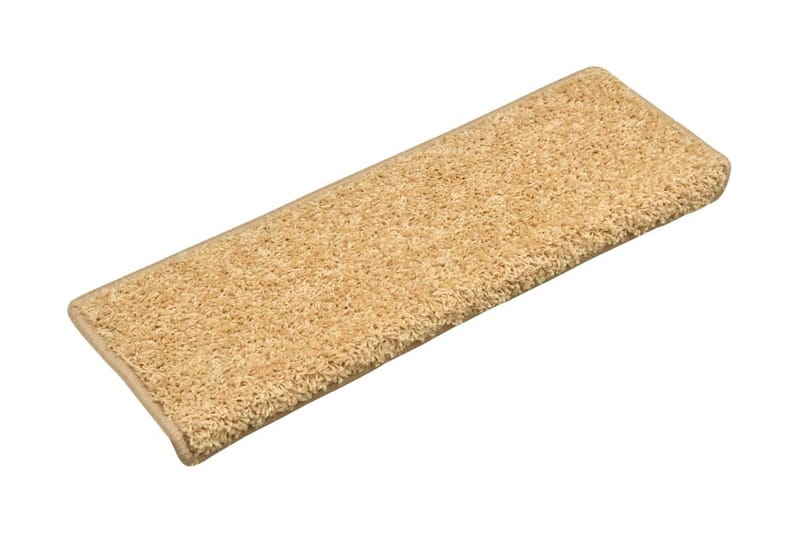 Trappstegsmattor 15 st 65x25 cm beige - Beige - Textil & mattor - Mattor - Specialmatta - Trappstegsmattor