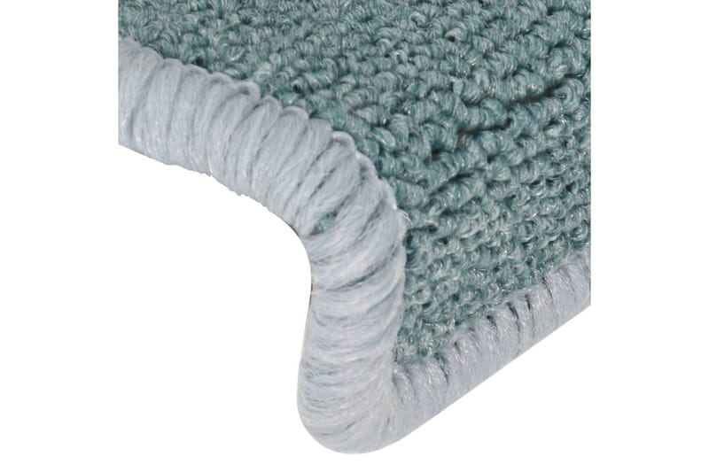 Trappstegsmattor 15 st 65x25 cm blå - Blå - Textil & mattor - Mattor - Specialmatta - Trappstegsmattor